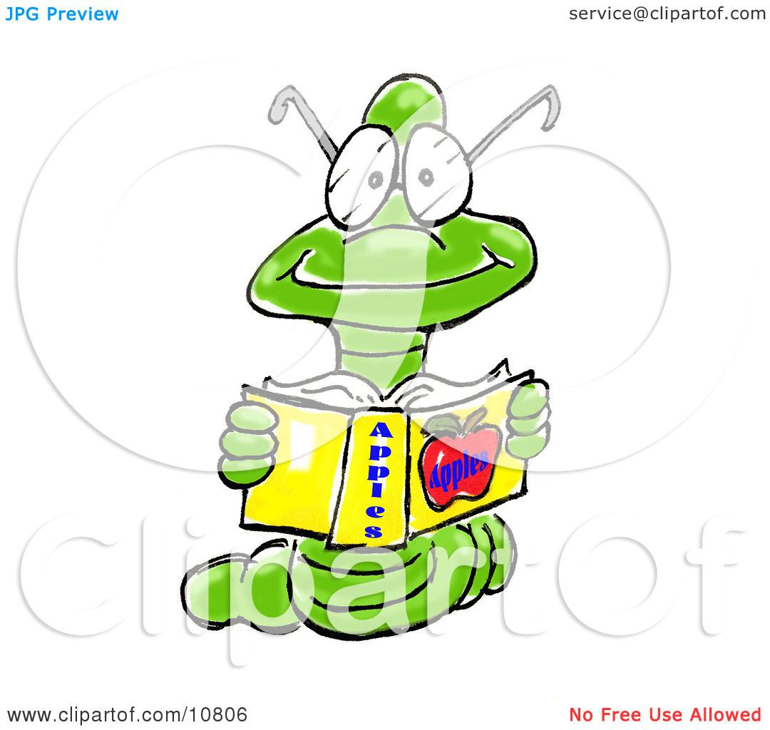 clipart bookworm with glasses - photo #24