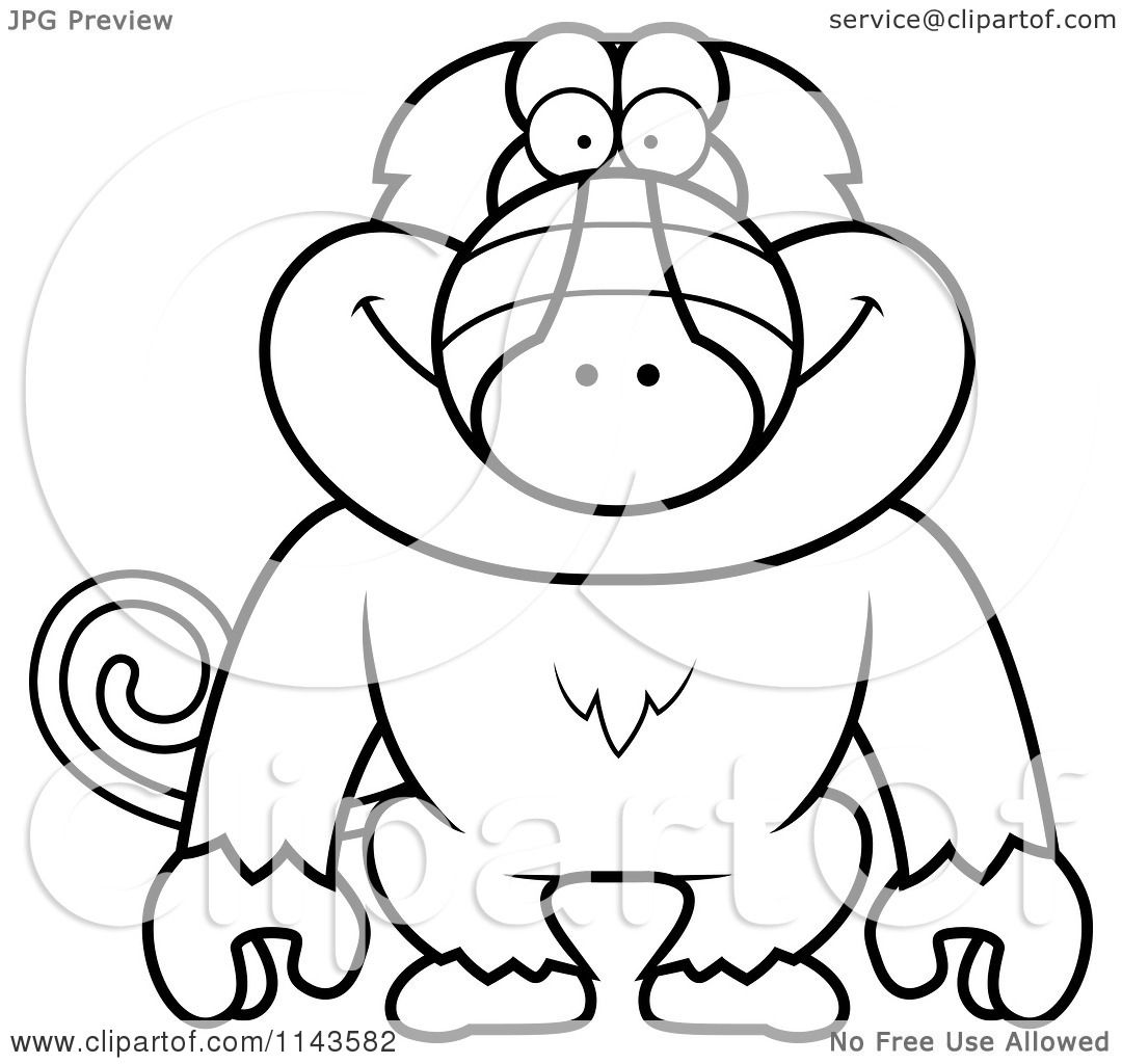 baby girl monkey coloring pages - photo #13