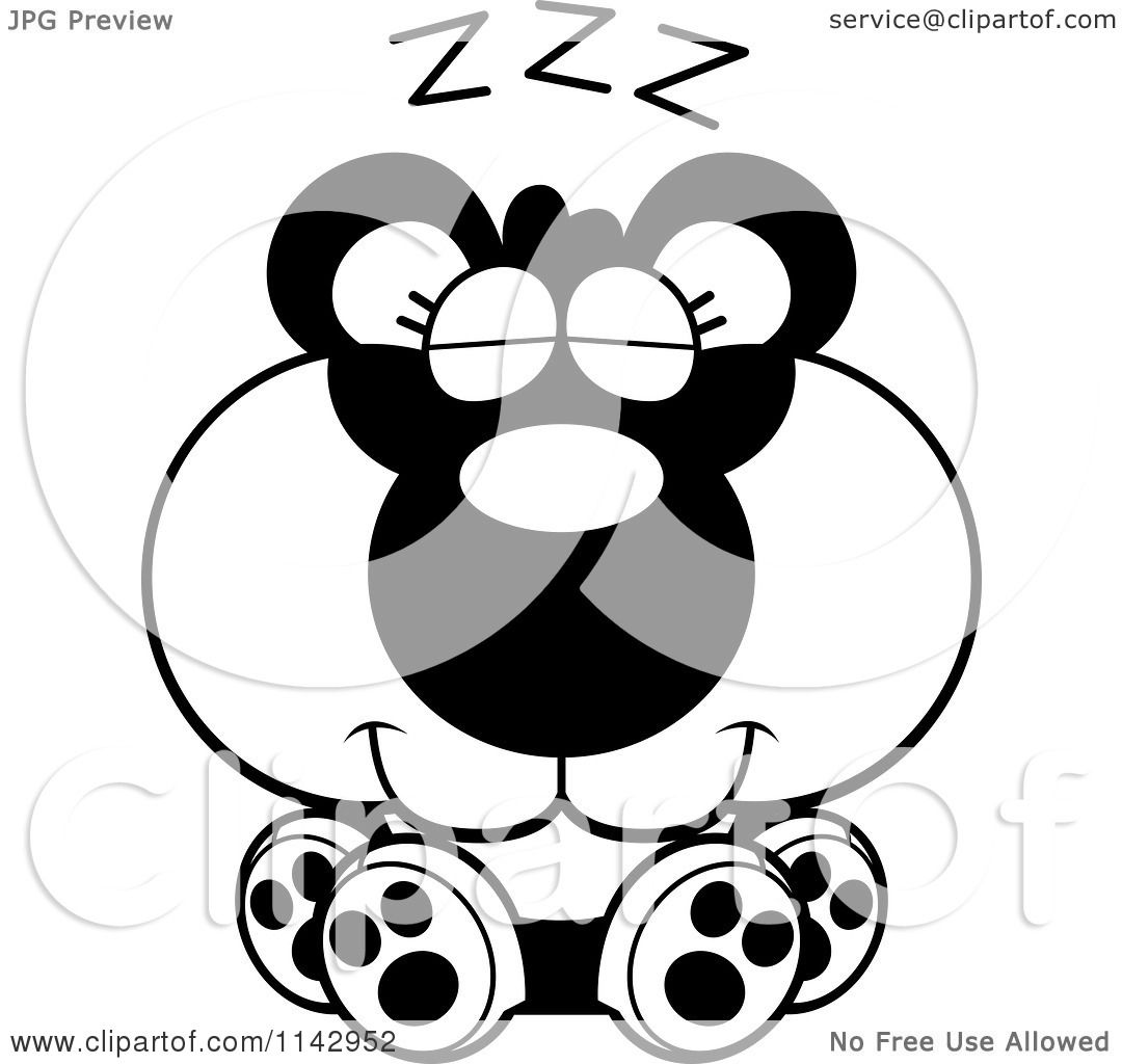 panda clipart cartoon in coloring pages - photo #50