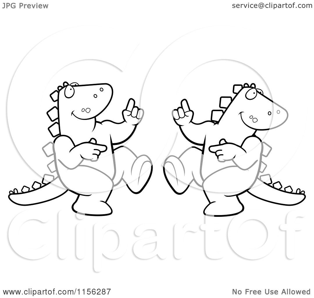 dancing dinosaur coloring pages - photo #7