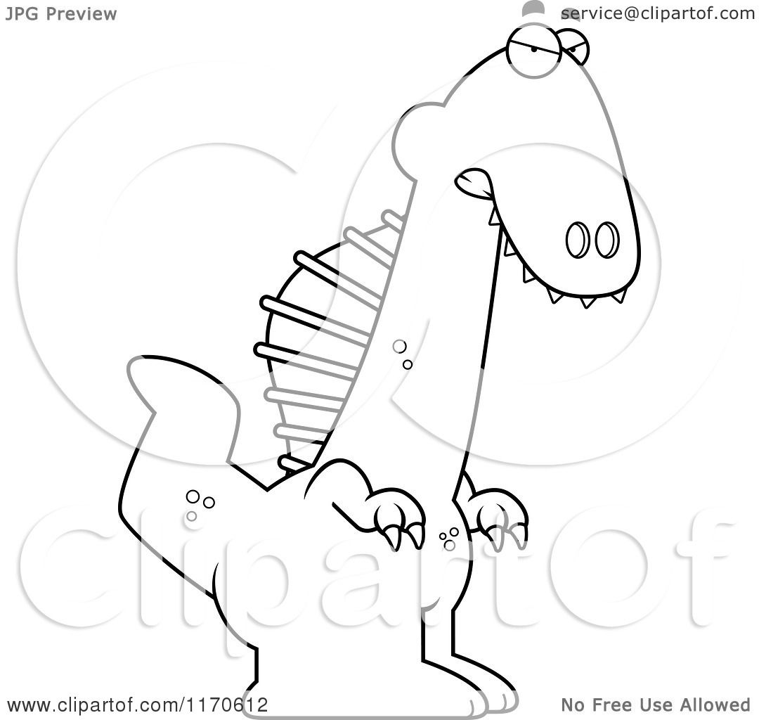 mad spinosaurus coloring pages - photo #1