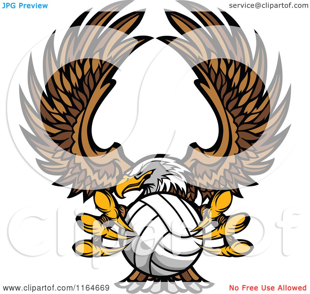 eagle volleyball clipart - photo #15