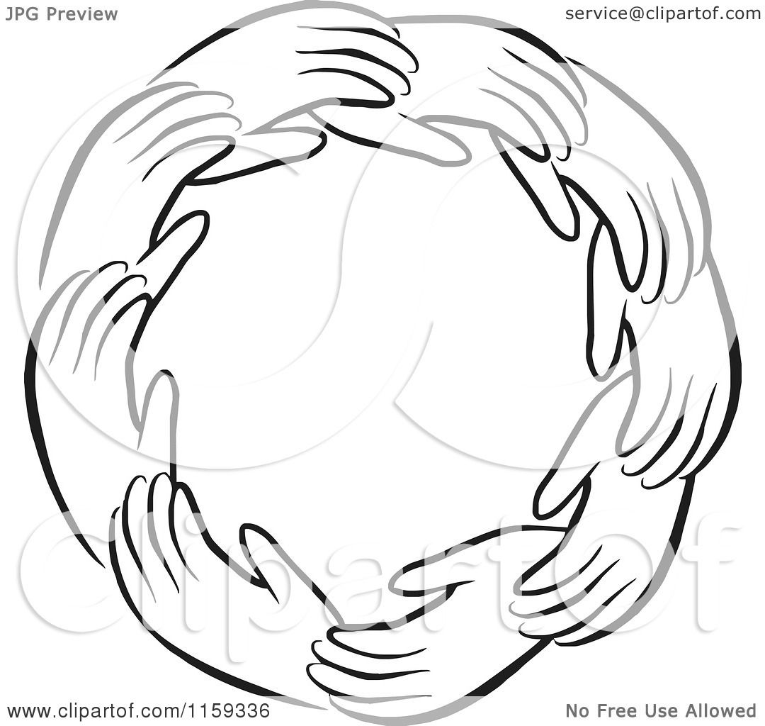 clip art hands in a circle - photo #50