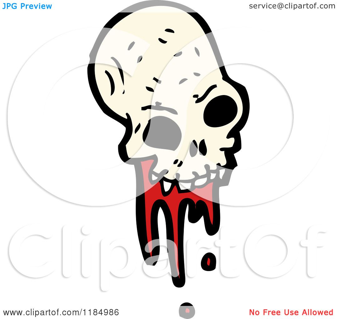 bloody skull clipart - photo #4