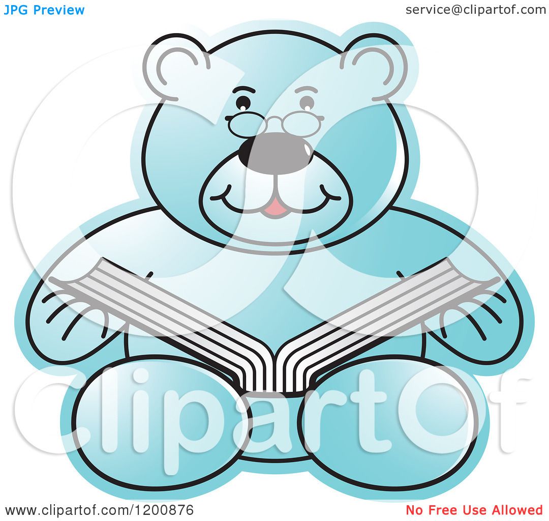 teddy bear reading clipart - photo #45