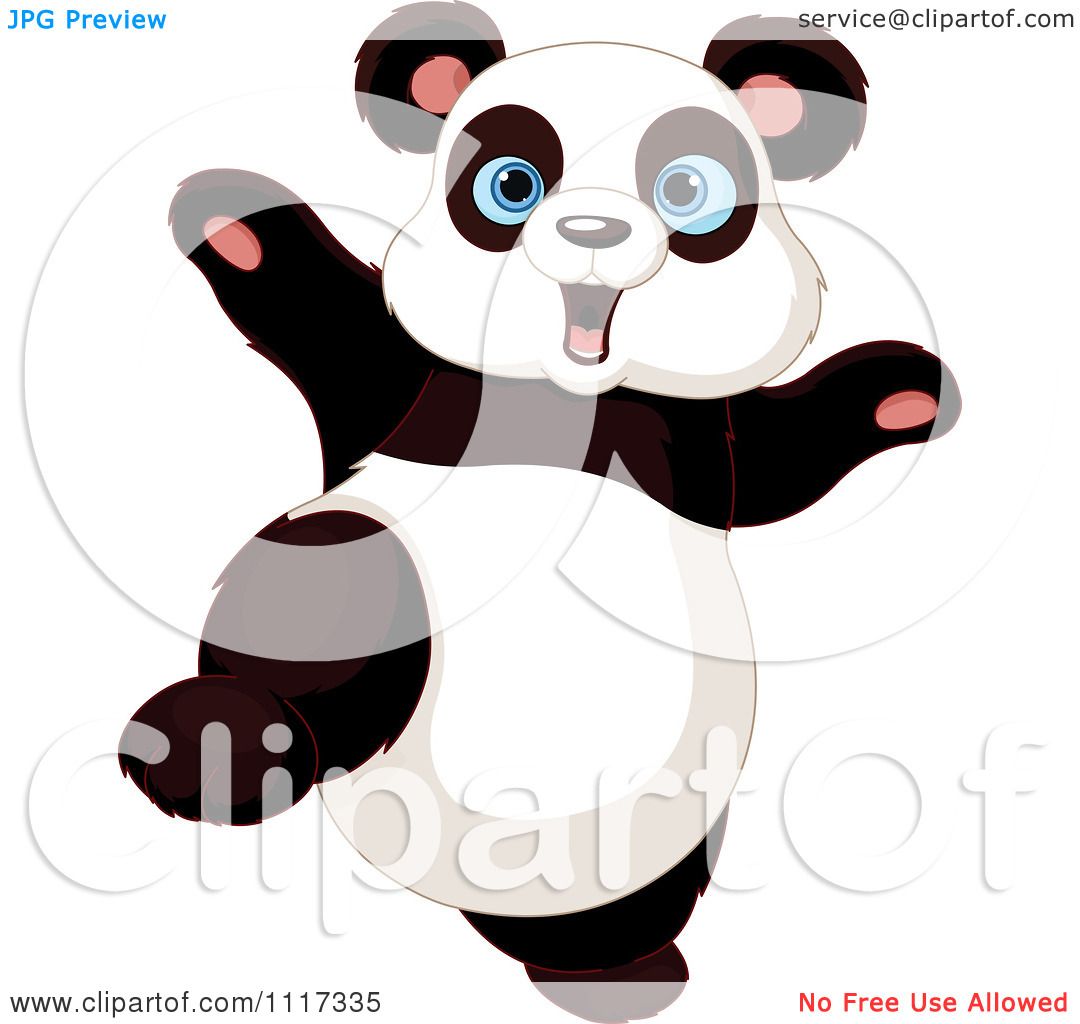 clipart panda dance - photo #25