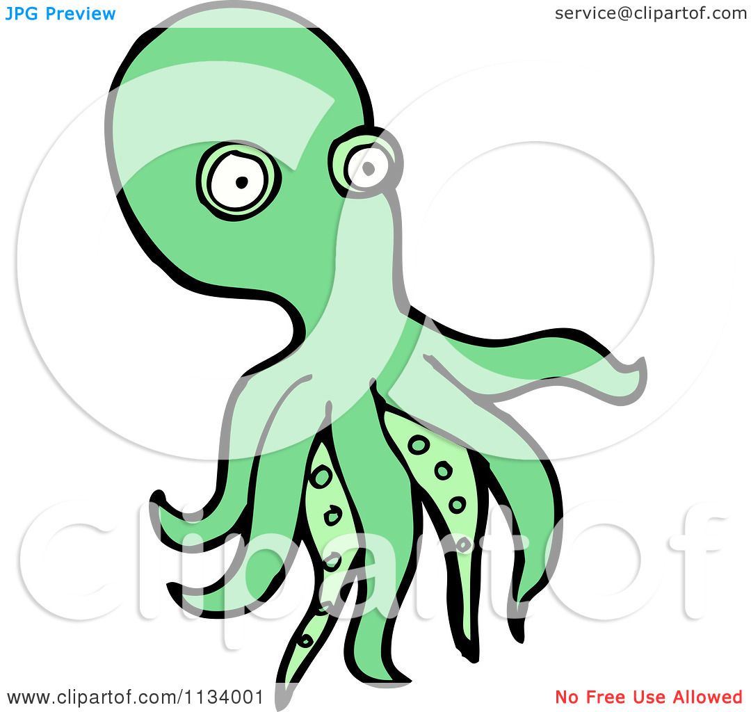 green octopus clipart - photo #19