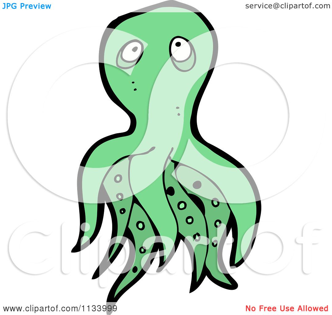 green octopus clipart - photo #23