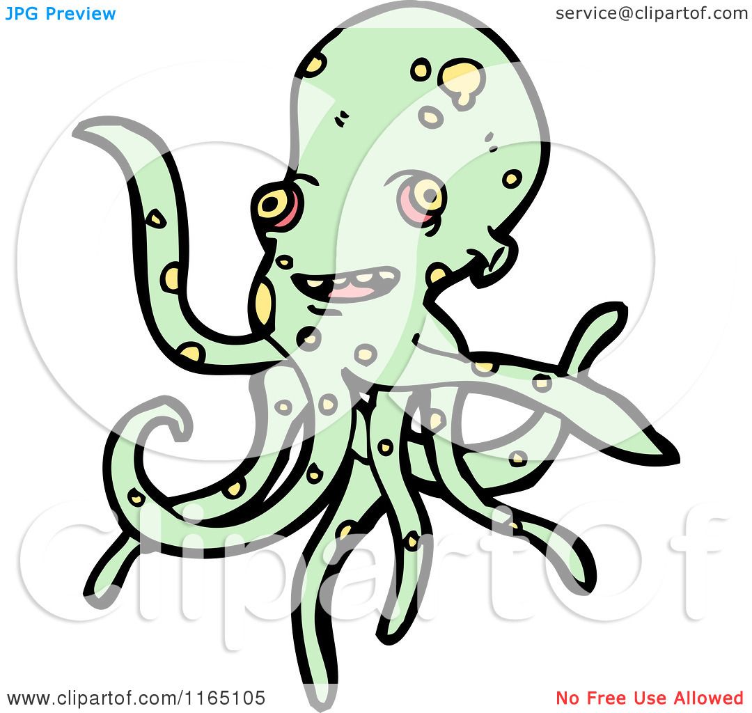 green octopus clipart - photo #20