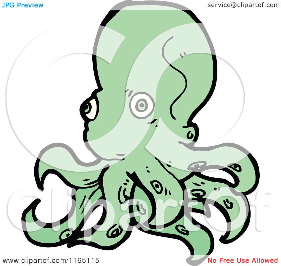 green octopus clipart - photo #38