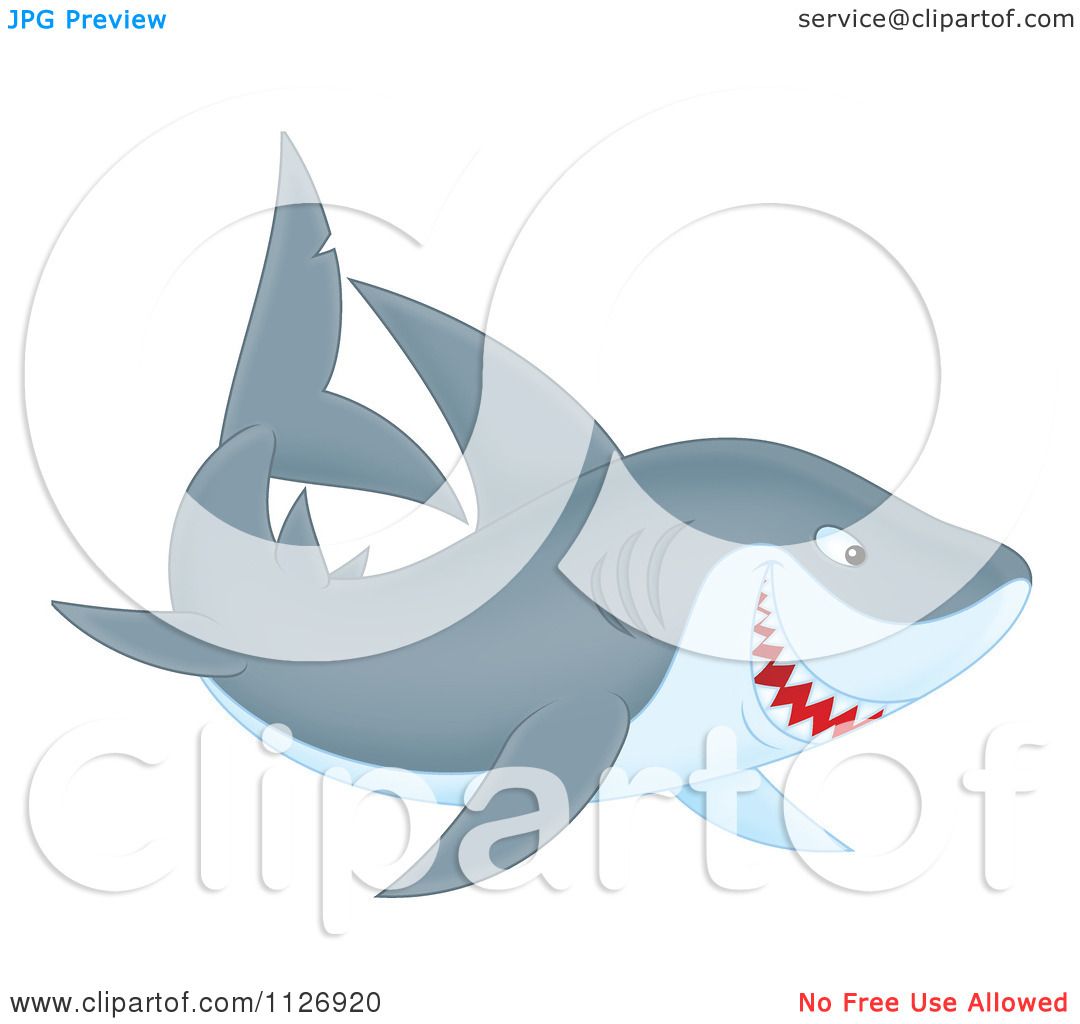 cute shark clipart