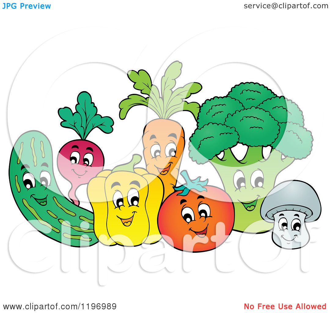 happy vegetables clipart - photo #10