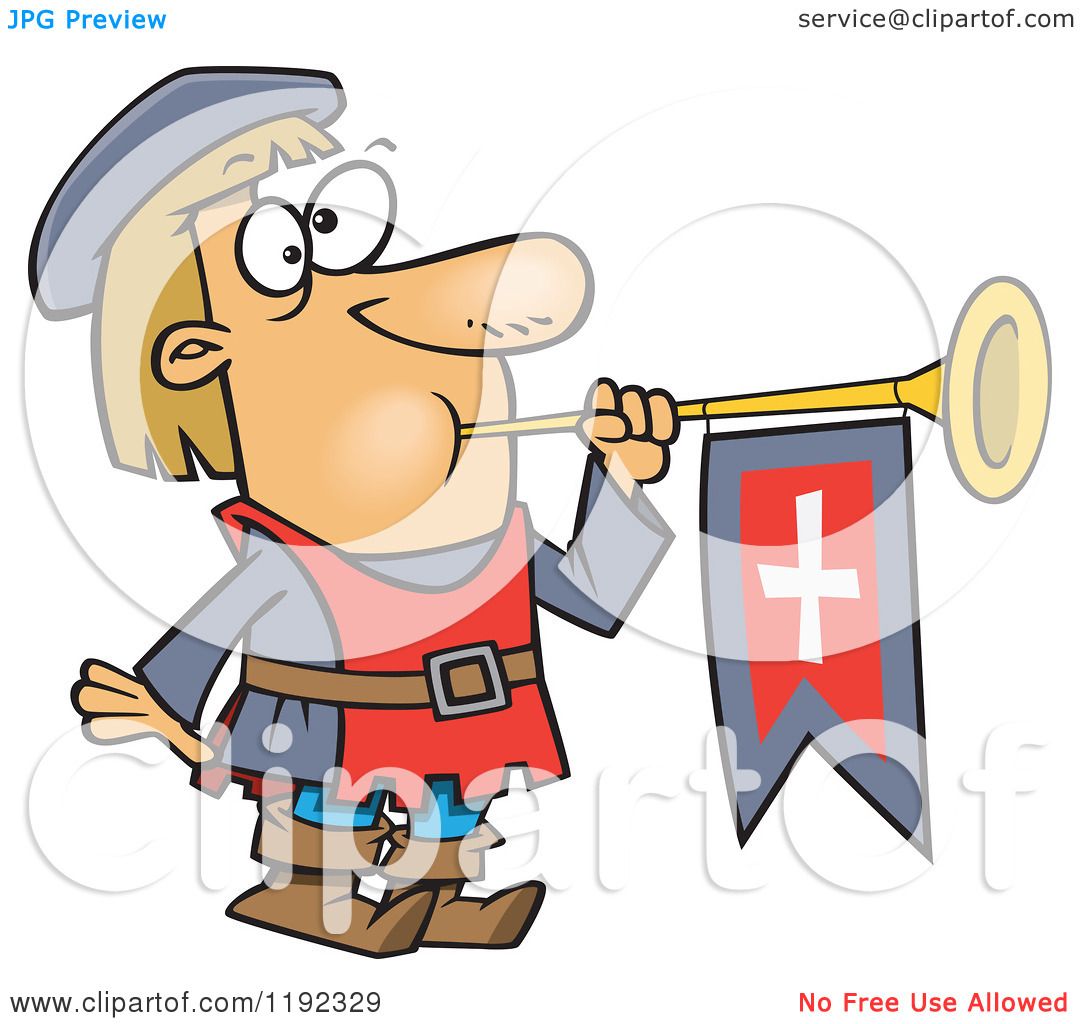 clipart man blowing horn - photo #25