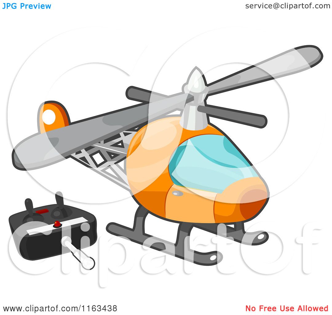 Cartoon of a Remote Controlled Helicopter Toy - Royalty ...