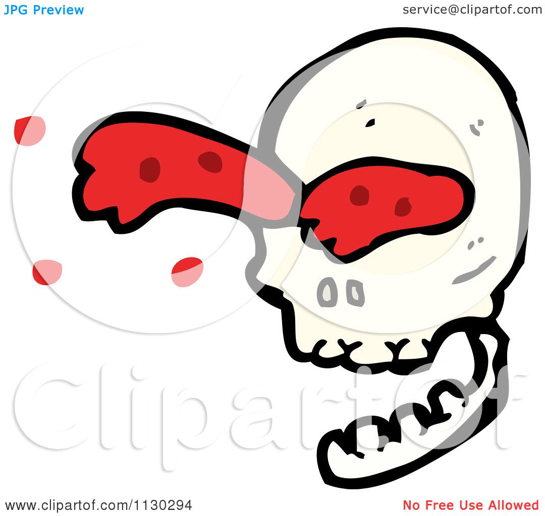 bloody skull clipart - photo #31