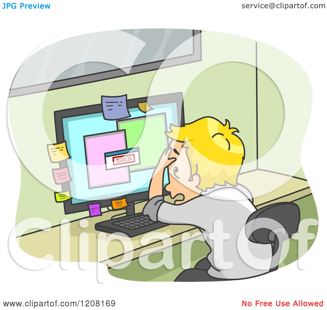 stressed employee clipart - photo #23