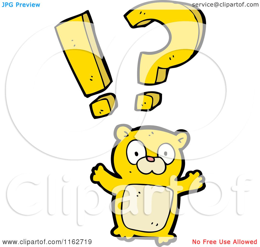 Cartoon of a Surprised Yellow Bear - Royalty Free Vector ...