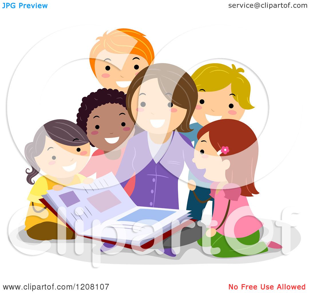 clipart of teacher reading to students - photo #35