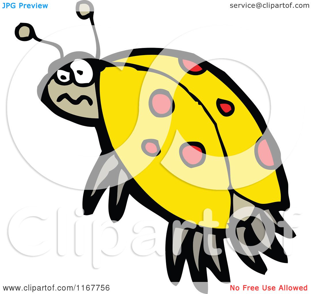 yellow ladybug clipart - photo #16