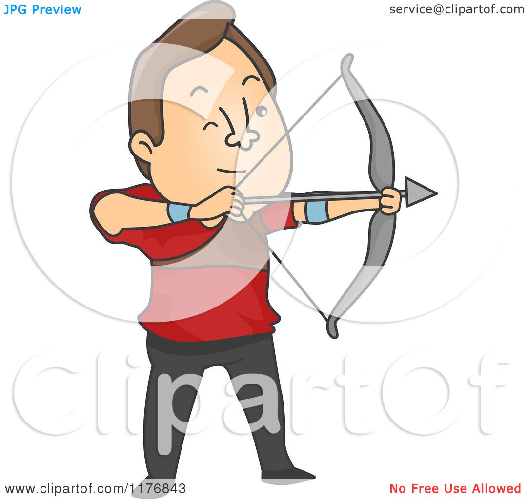 free clip art man with bow and arrow - photo #35