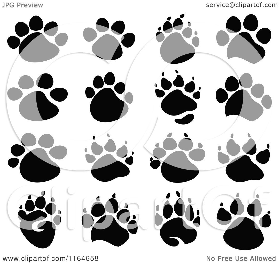 clip art animal paw prints - photo #30