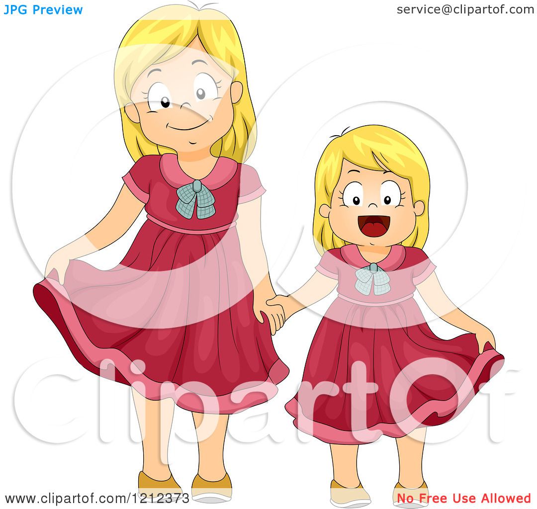 free clipart of two sisters - photo #33