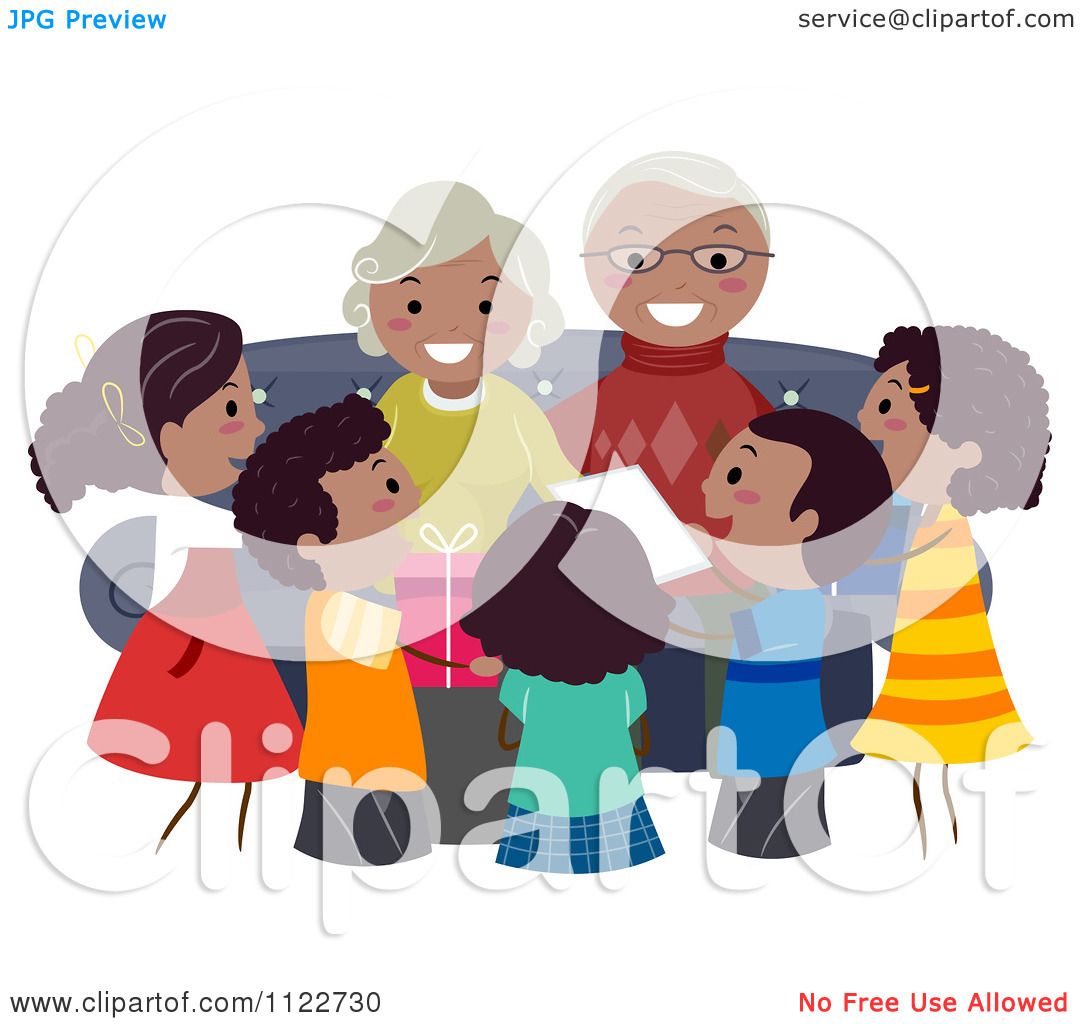 free clipart african american grandparents - photo #19