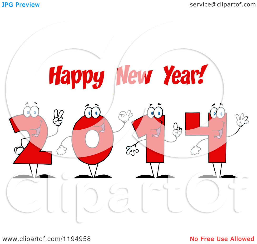 free clipart happy new year text - photo #24