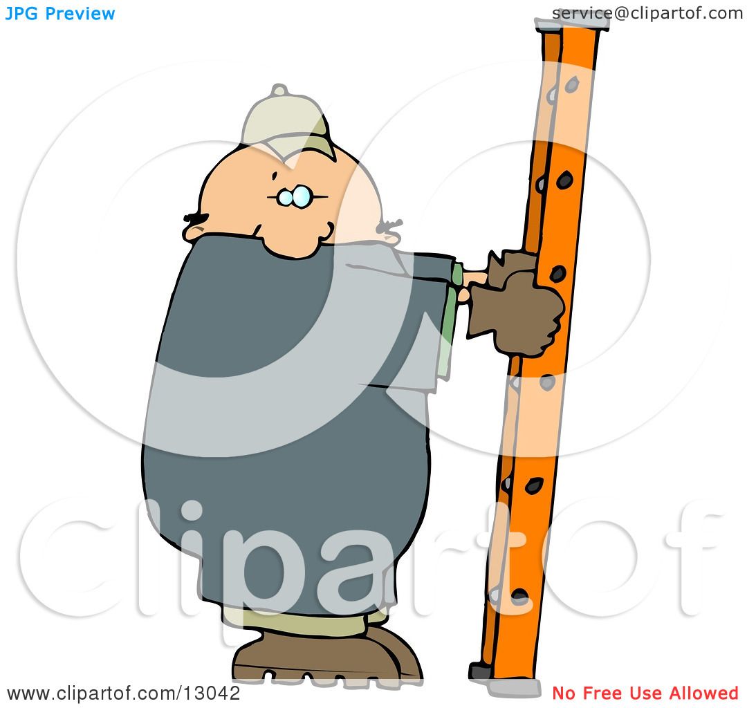 clipart man on ladder - photo #12