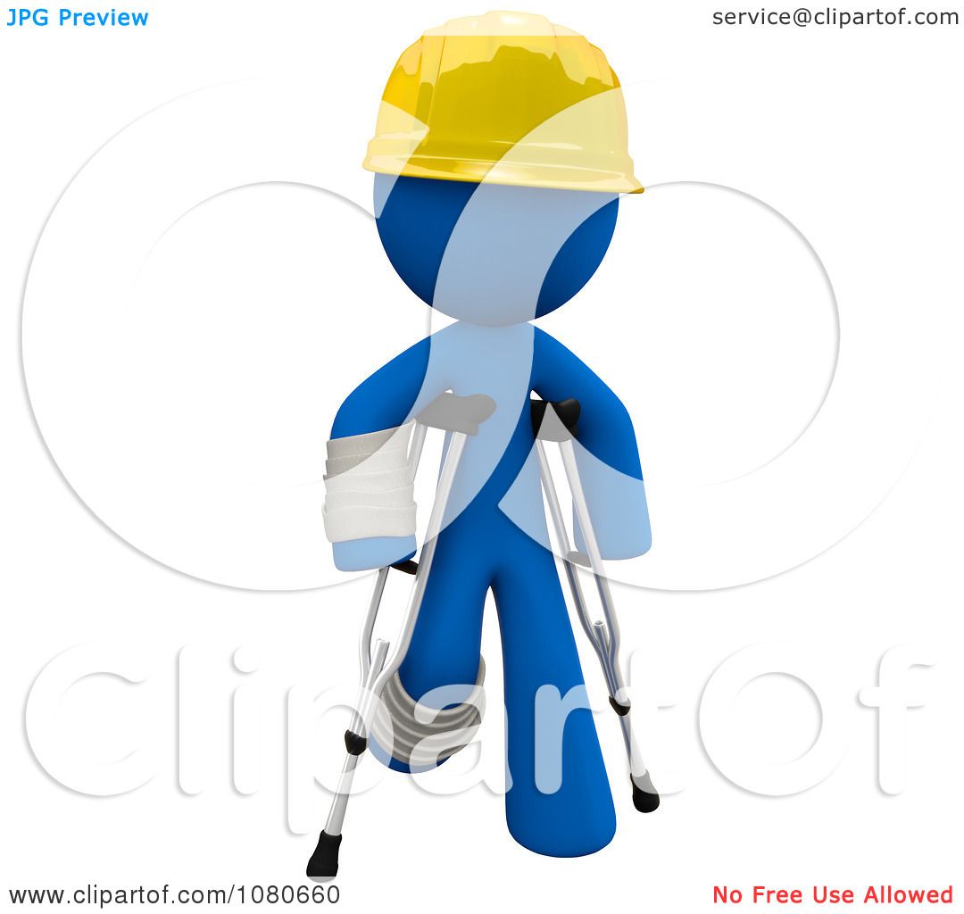 man on crutches clipart - photo #41