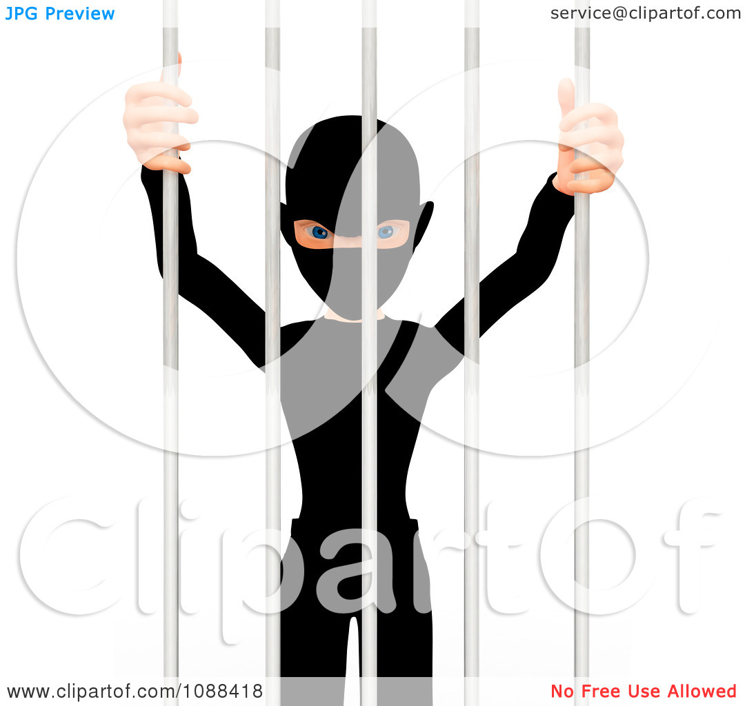 man behind bars clipart - photo #34
