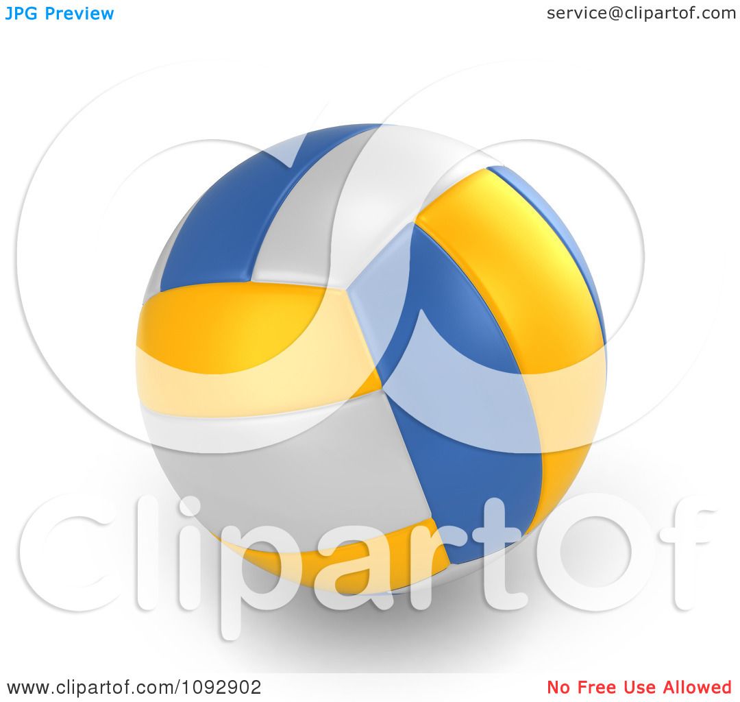 yellow volleyball clipart - photo #19