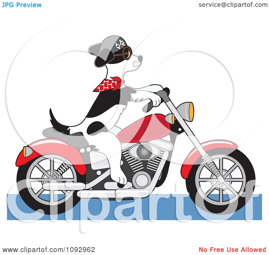 dog on motorcycle clipart - photo #6