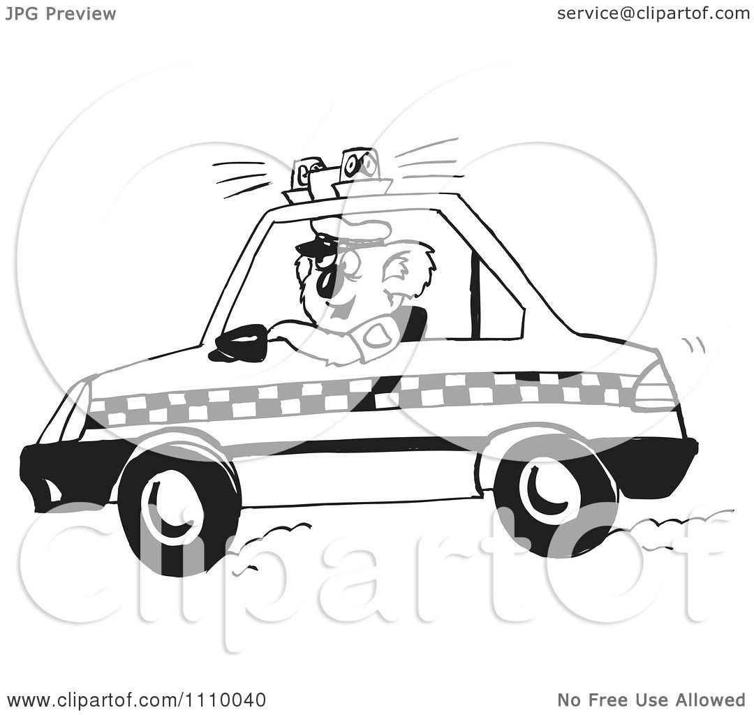 police car clipart black and white - photo #25