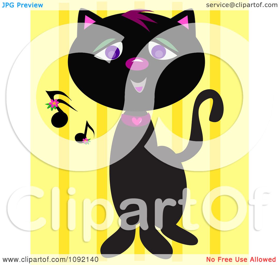 cat meowing clipart - photo #21