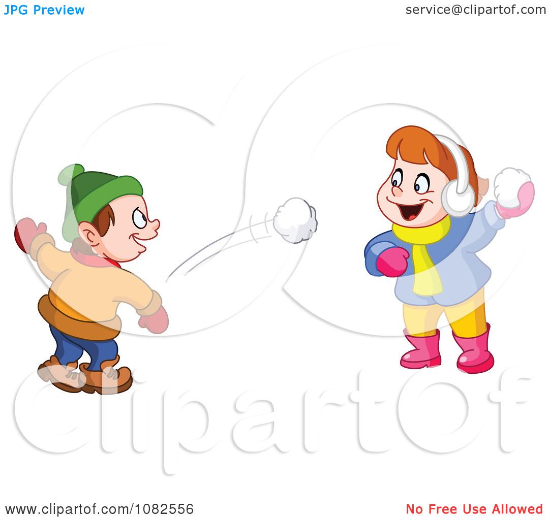clipart snowball fight - photo #18