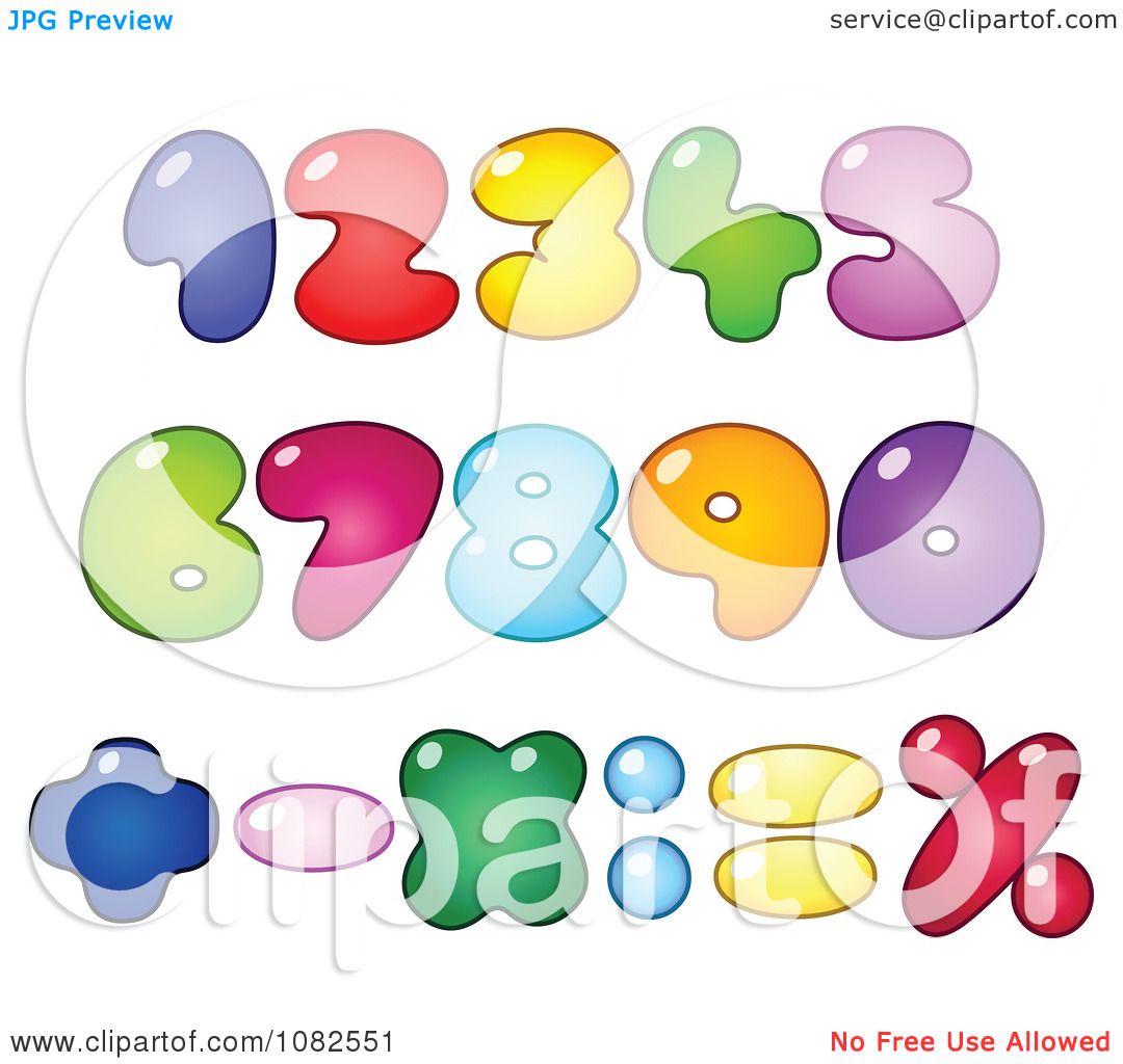 bubble numbers clipart - photo #12