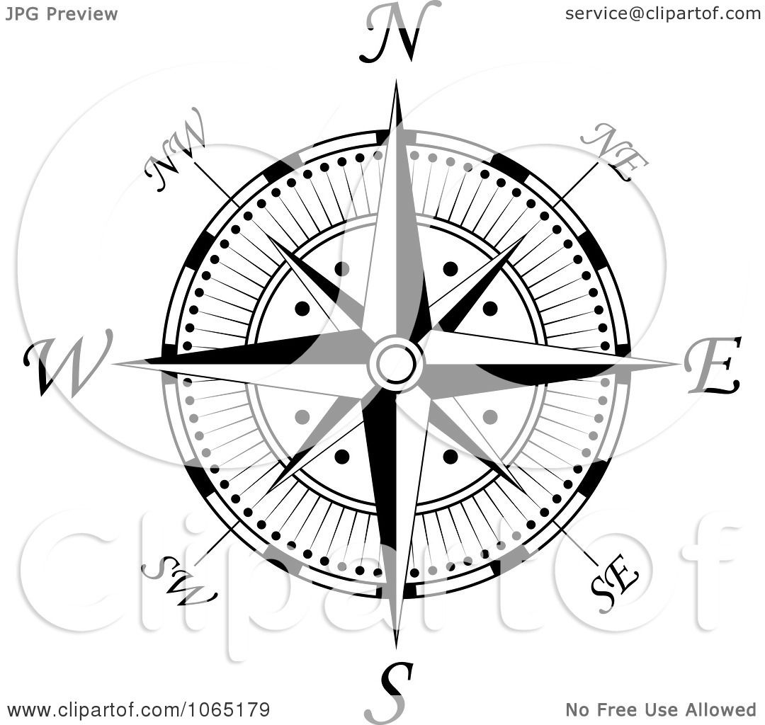 Clipart Compass Face 2 - Royalty Free Vector Illustration by Seamartini