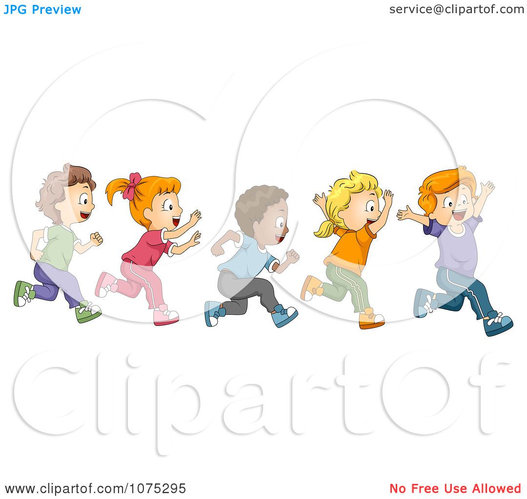 free clipart images children running - photo #29