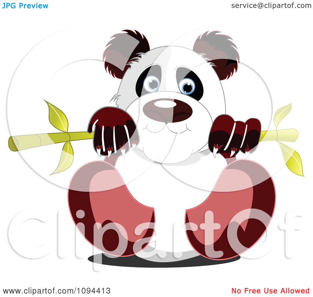 Clipart Cute Panda - Royalty Free Vector Illustration by leonid #1094413