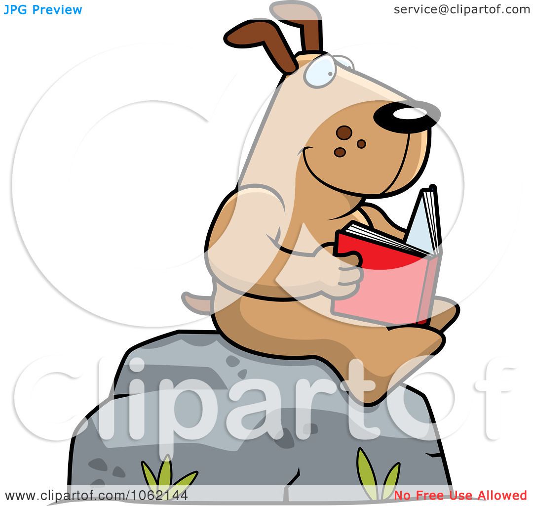 free clipart dog reading - photo #30