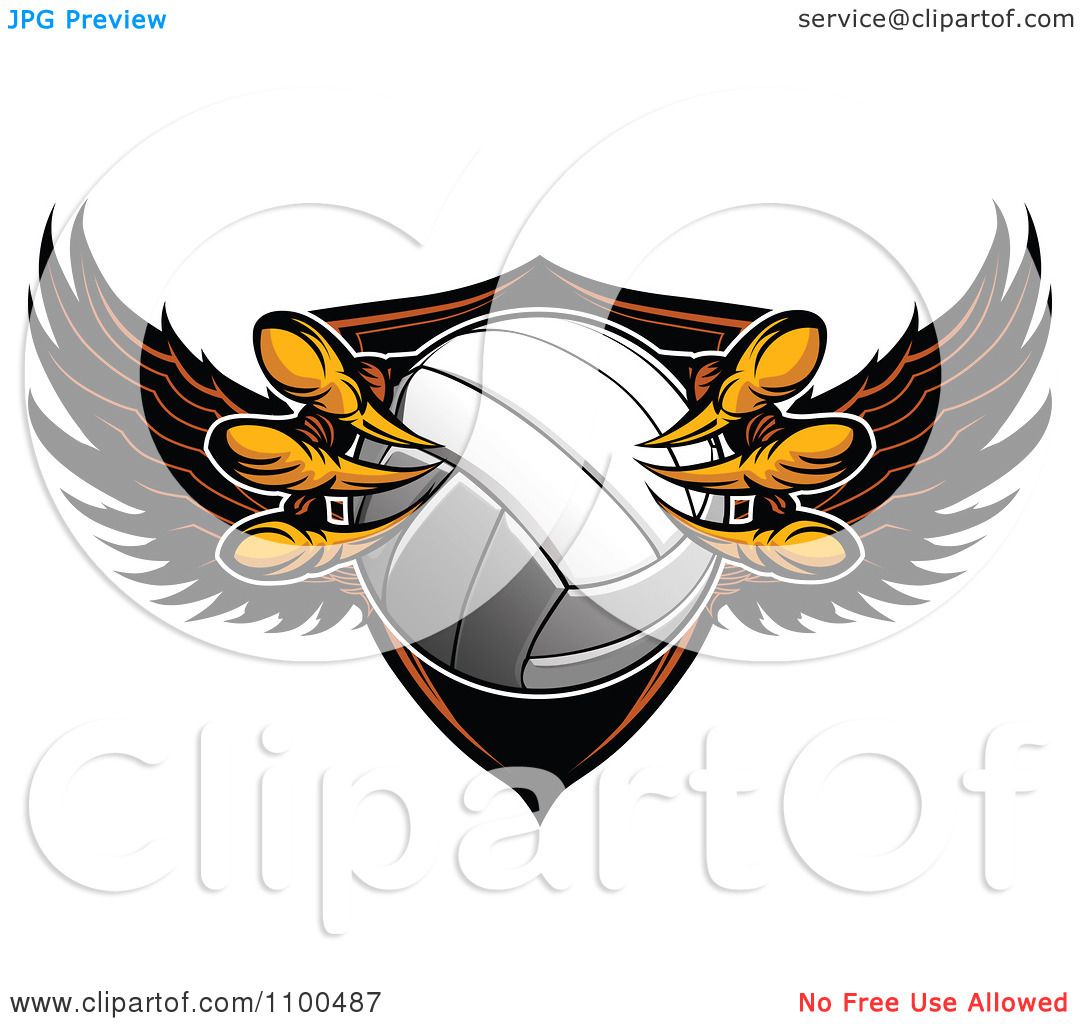 eagle volleyball clipart - photo #19