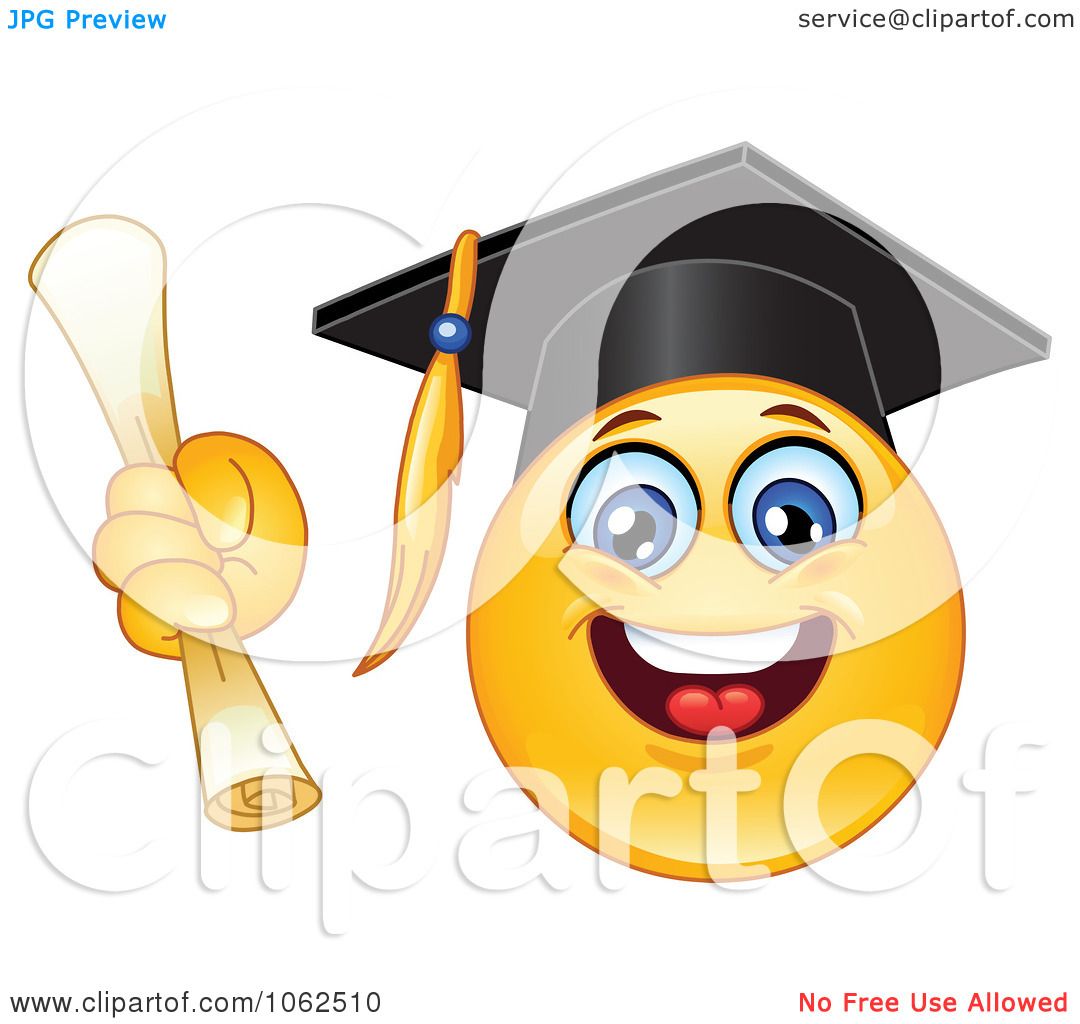 free graduation smiley face clip art - photo #41