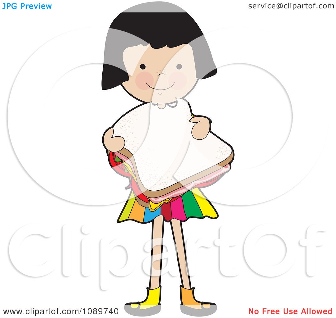 clipart of a girl eating - photo #25