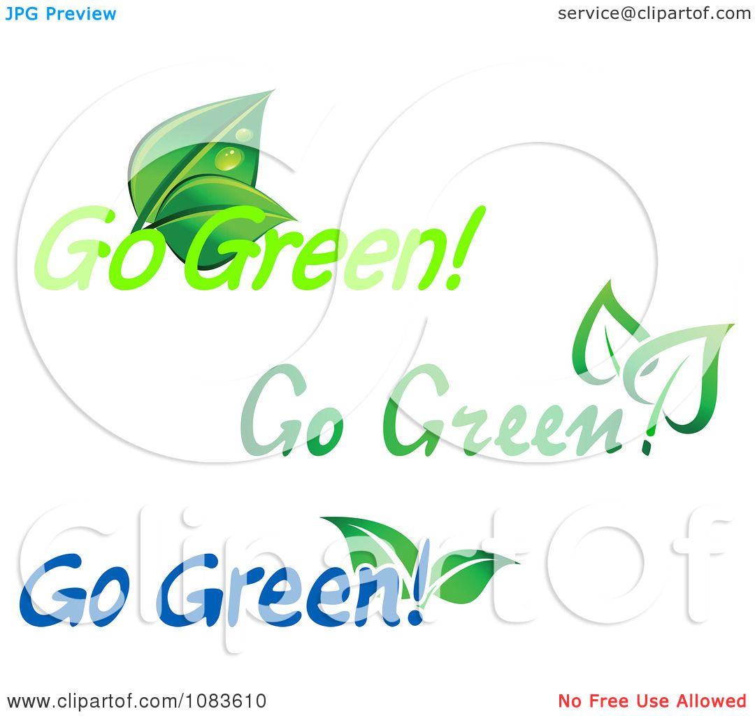 go green clipart - photo #46