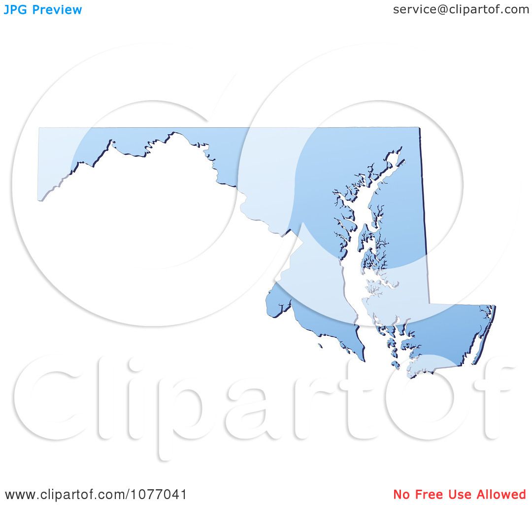 clipart map of maryland - photo #17