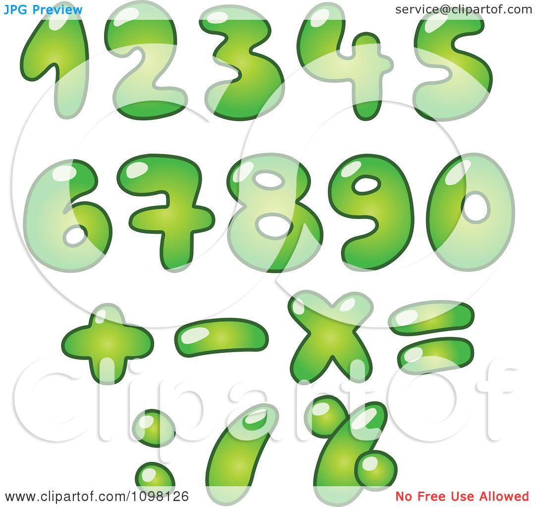 bubble numbers clipart - photo #44