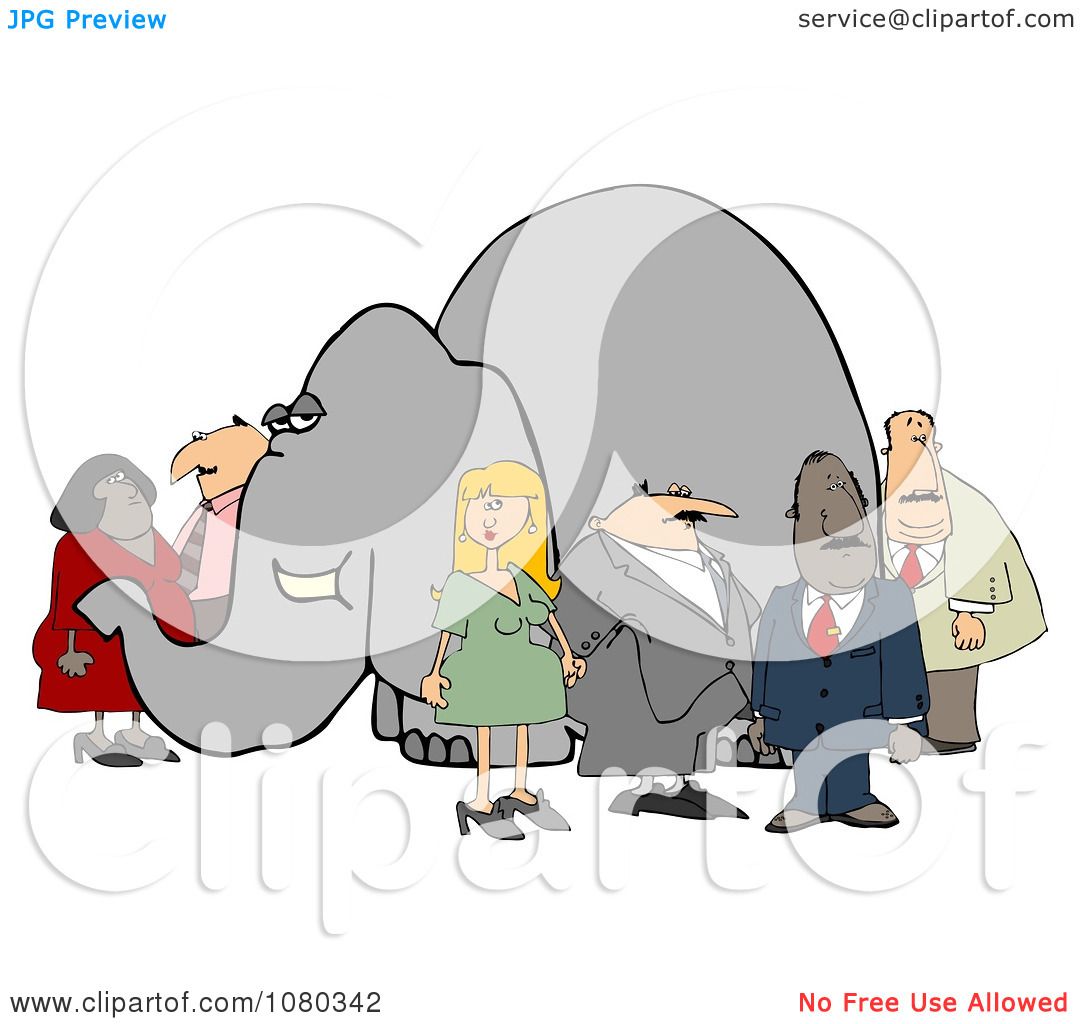 free clip art elephant in the room - photo #2