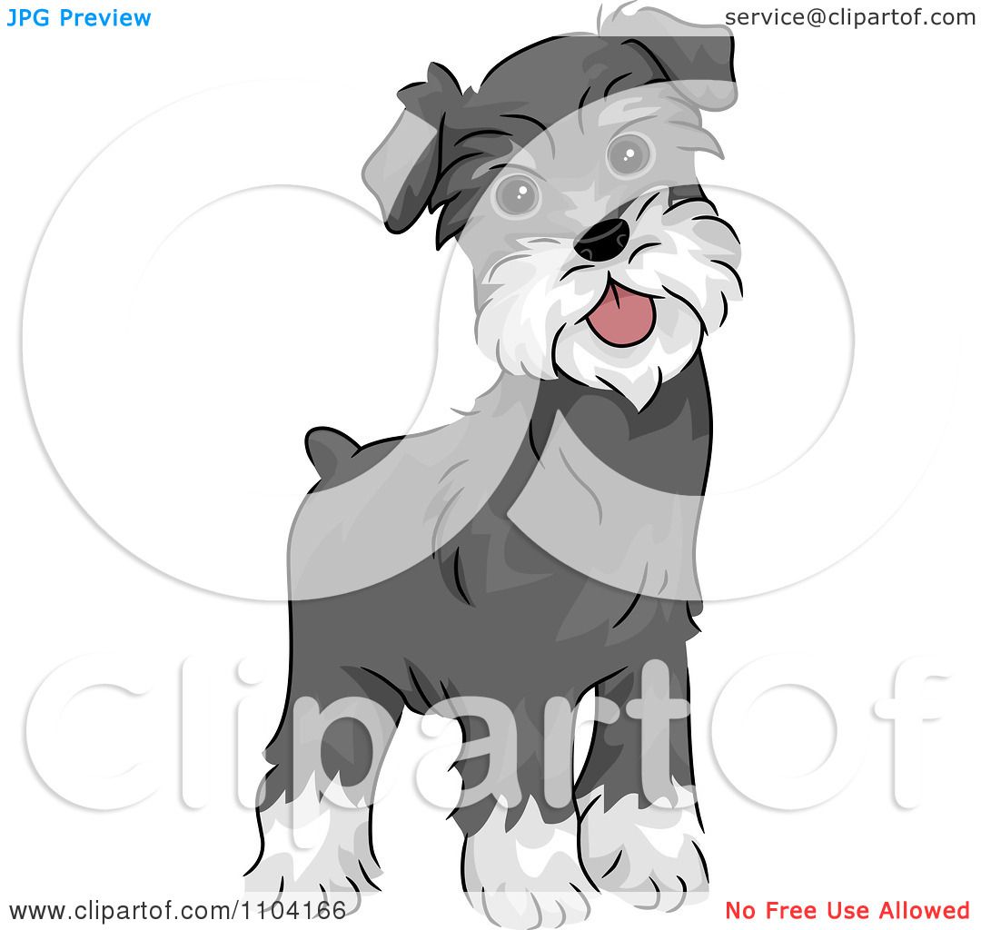 clip art schnauzer dog - photo #37