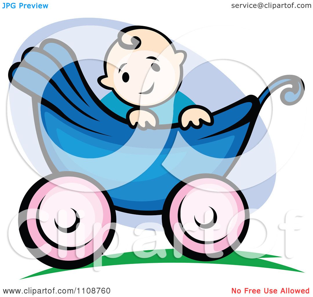 Royalty-Free (RF) Clipart Illustration of a Blond Baby Boy 